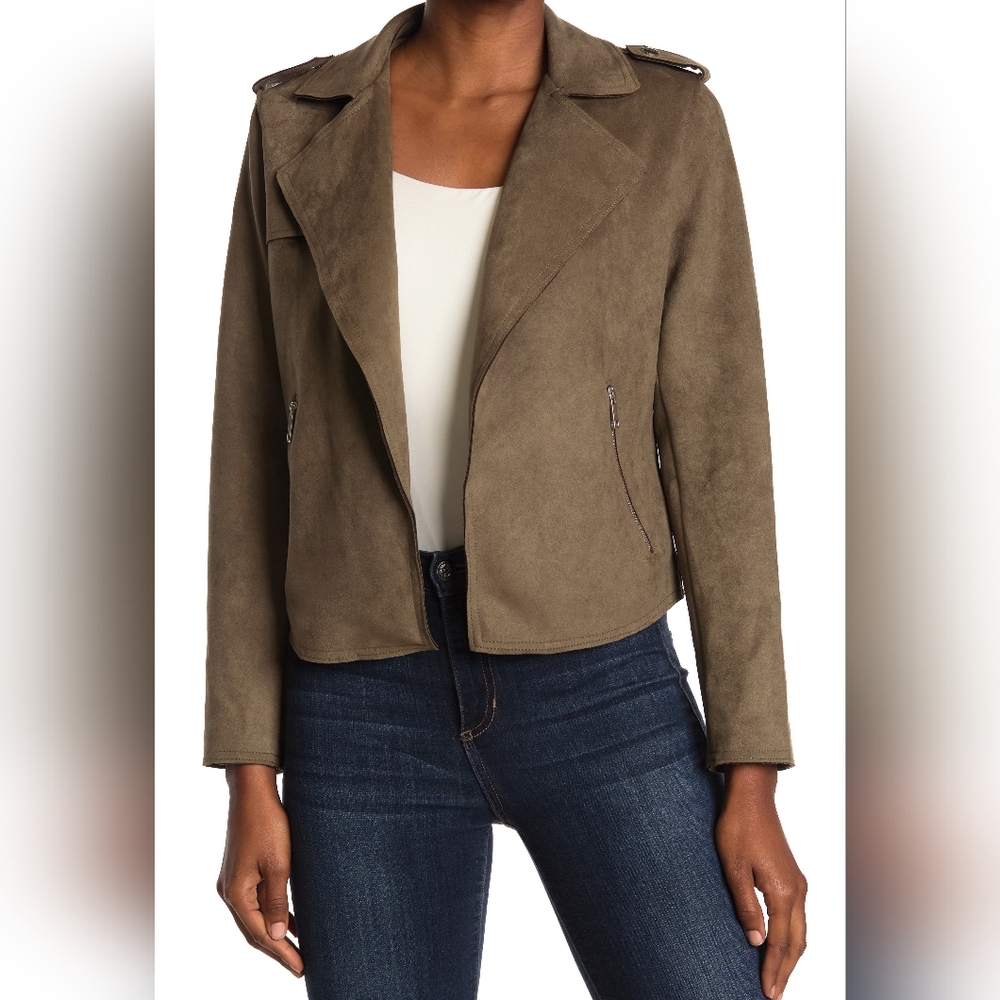 Tahari FAUX Suede Jacket